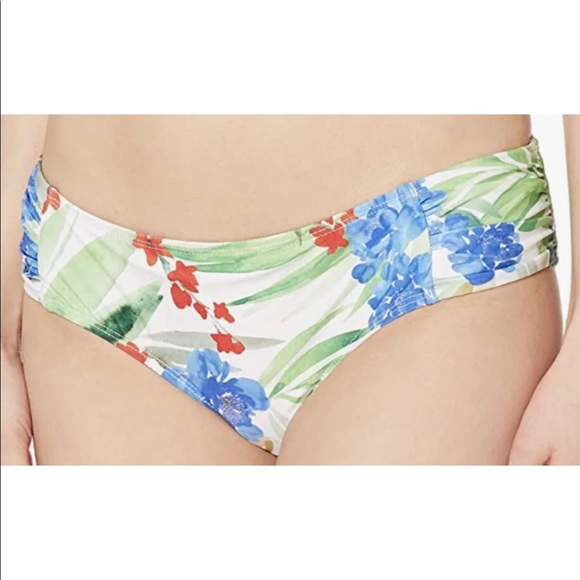 Athena Tab Side Swimsuit Bikini Bottom, Havana Botanica 12 New - Picture 1 of 3